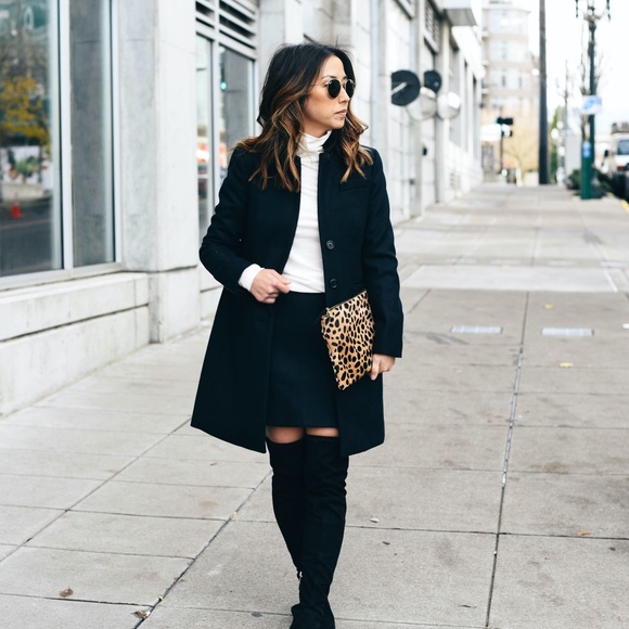 J. Crew Jackets & Blazers - NWT J. Crew Regent Topcoat Black Wool